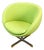 Mid-Century Planet Lounge Chair in Chrome and Lime Green Fabric Upholstery by Stokke, 1980s For Sale