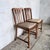 Vintage Oak Dining Chairs with Turned Legs, 1950s, Set of 2 For Sale - Image 4 of 11