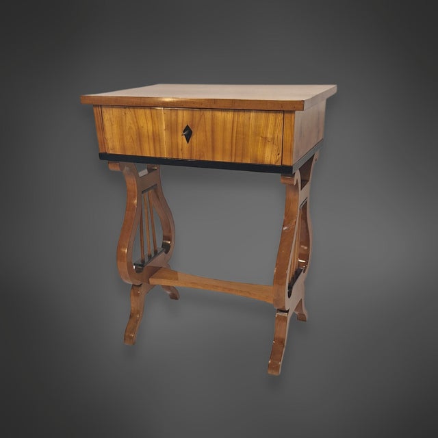 Biedermeier Lyrical Table in Cherrywood, Germany, 1825 For Sale - Image 9 of 9