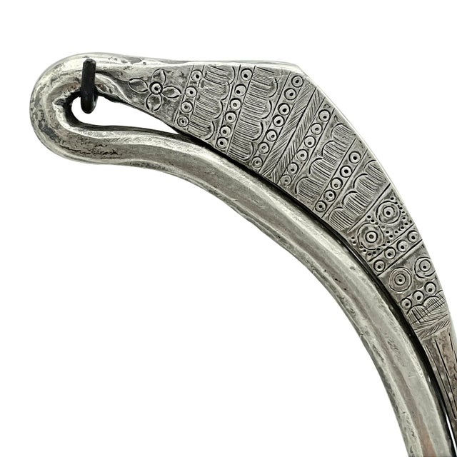 Late 19th Century Chinese Miao Silver Neck Ornaments- a Pair For Sale - Image 4 of 6