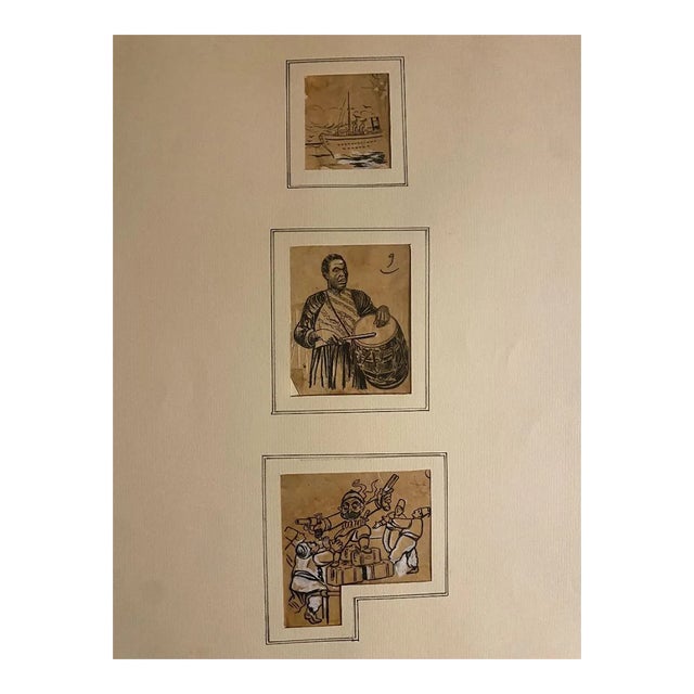 Gabriele Galantara - Travel On the East - Drawing - 1920s For Sale