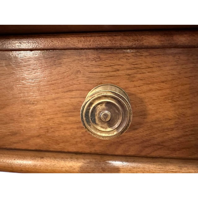 Lucia Walnut Console Table For Sale - Image 4 of 11