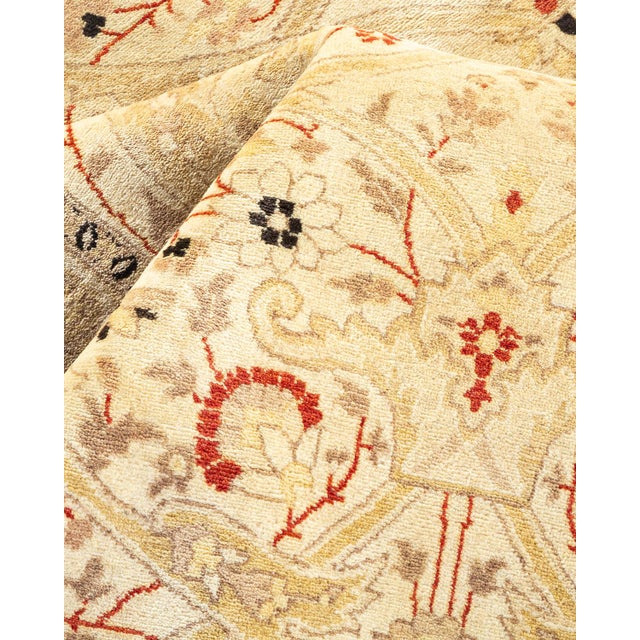 Textile Mogul Collection Hand-Knotted Area Rug - Ivory 6' 4" x 9' 2" For Sale - Image 7 of 9