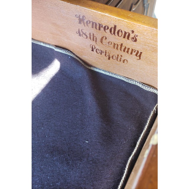 Henredon's 18th Century Portfolio Banded Burl Walnut Credenza Buffet For Sale - Image 9 of 12