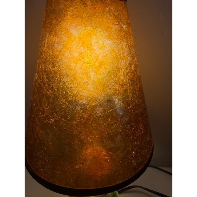 Mid 20th Century Japanese Hand Painted Porcelain Bust of a Woman Lamp Boudoir For Sale - Image 4 of 10