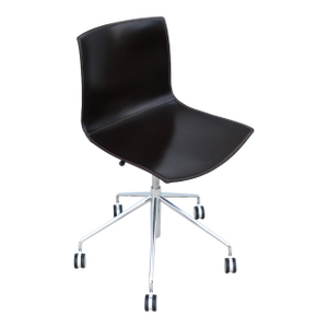 Italian Modern Lievore Altherr Molina for Arper Catifa Leather Swivel Desk Chair