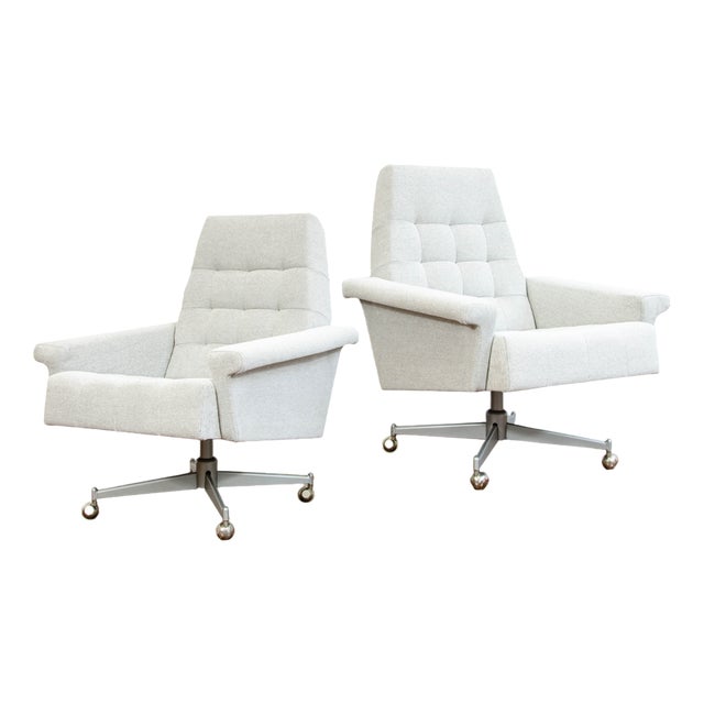 Vintage Swivel Chairs from Up Závody, 1970s, Set of 2 For Sale