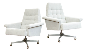 Vintage Swivel Chairs from Up Závody, 1970s, Set of 2