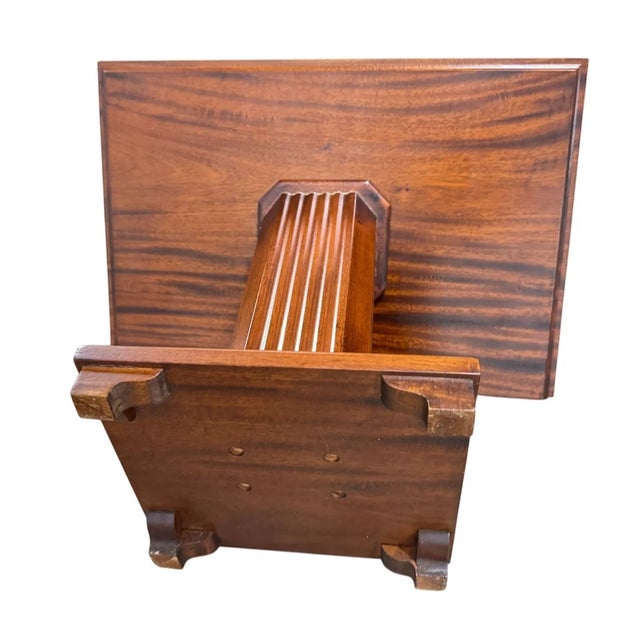 Wood Vintage Tabletop Pedestal Stand Holder Lectern Display For Sale - Image 7 of 10