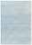 Modern Flatweave Geometric Light Blue Wool Rug "Skylace" by Doris Leslie Blau For Sale