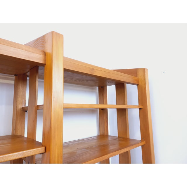 Large Modular Bookcase with Pine Shelves, 1970s, Set of 6 For Sale - Image 11 of 18