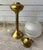 1890s Antique Edwardian Solid Brass English Tall Oil Lamp For Sale - Image 4 of 12