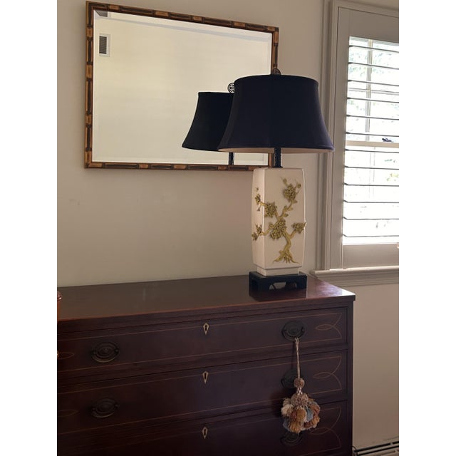 Hollywood Regency 1950s Nardini Studio Los Angeles Hollywood Regency Chinoiserie Ceramic Lamp For Sale - Image 3 of 10