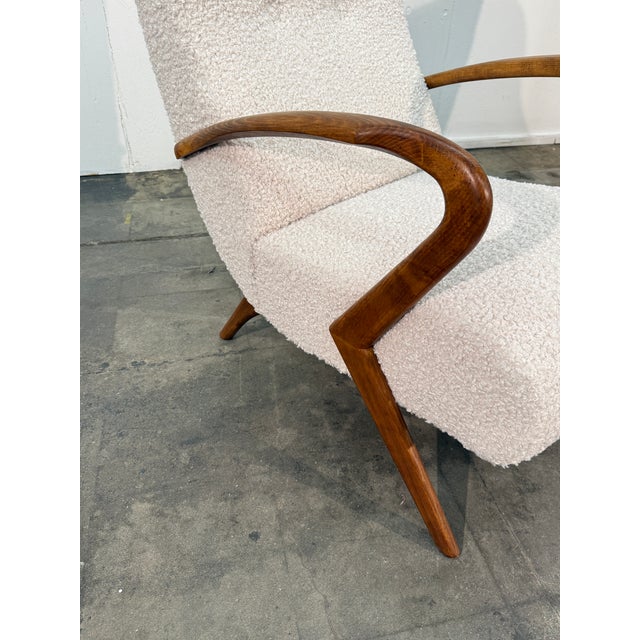 Textile Pair of Italian Armchairs, 20th Century For Sale - Image 7 of 8