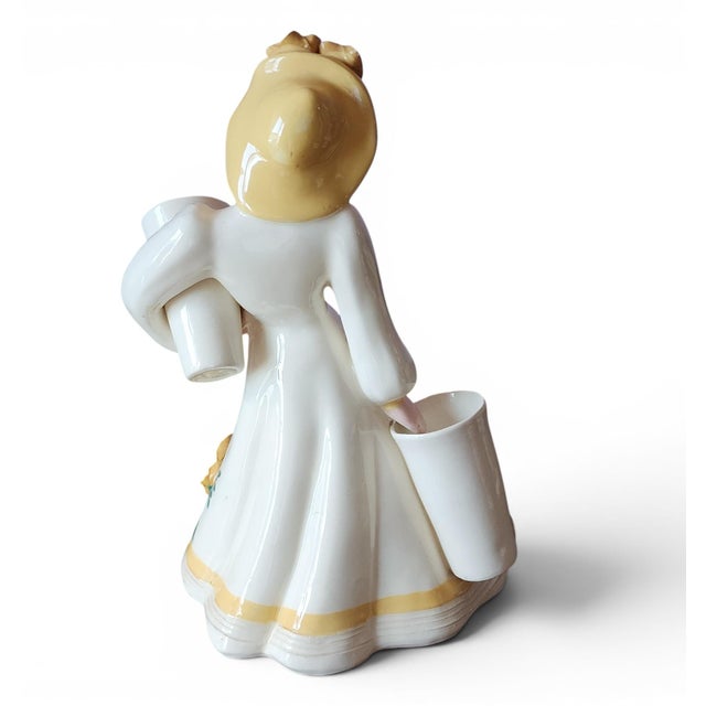 Mid-Century Modern Mid Century Modern Ceramic Hedi Schoop Woman Planter Figurine, C1950s For Sale - Image 3 of 4