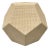 Baker / McGuire Organic Modern Geometric Customizable Unfinished Resort Boracay Side Table For Sale