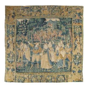 Late 16th Century Flemish Game Park Historical Tapestry