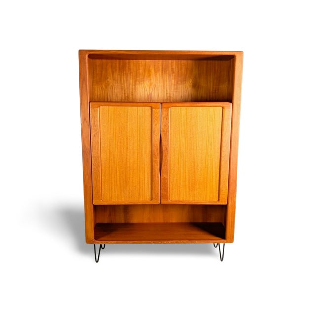 Mid-Century Danish Teak Bookcase For Sale - Image 4 of 11