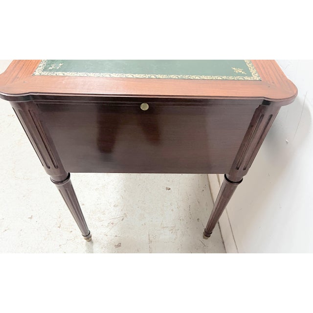 Louis XVI Style Mahogany Desk, 1900s For Sale - Image 5 of 17