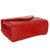 Vintage 24K Red Chevron Lambskin CC Square Flap Bag For Sale In New York - Image 6 of 9