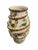 Italian Vintage Italian Style Majolica Relief Animal Spiral Vase For Sale - Image 3 of 10