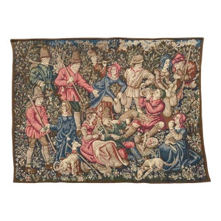 Aubusson Style Jacquard Tapestry, 1960s For Sale