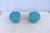 Organic Modern Andreu World Beat Ottoman in Blue Teal Fabric - A Pair For Sale In New York - Image 6 of 18