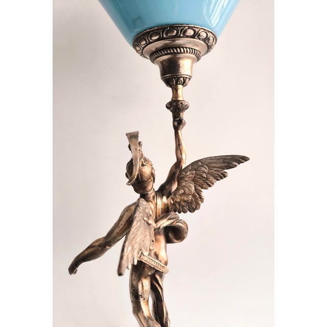 Neoclassical Flying Mercury Lamp, Belle Époque Style, C. 1920–1940 For Sale - Image 12 of 18