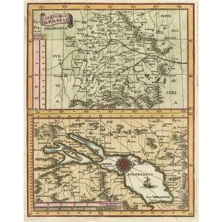 Map of the Electorate of Bavaria by Jesuit Scherer, 1700 For Sale