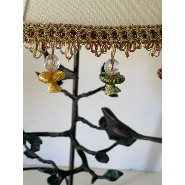 Contemporary Vintage 20 Th C Bronze Birds Lamp For Sale - Image 3 of 7