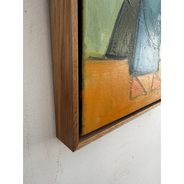 "Woman in Orange", Original Painting by Rebecca Jack (Framed) For Sale In Atlanta - Image 6 of 6