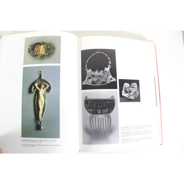 Orange Vintage Art Nouveau Jewelry 1st Edition Hard Cover Coffee Table Book Vivienne Becker 1985 For Sale - Image 8 of 11