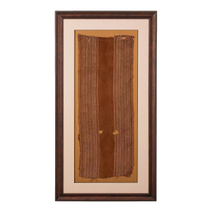 15th Century & Earlier Large Framed Pre-Columbian Woven Textile Panel Inca Culture Peru