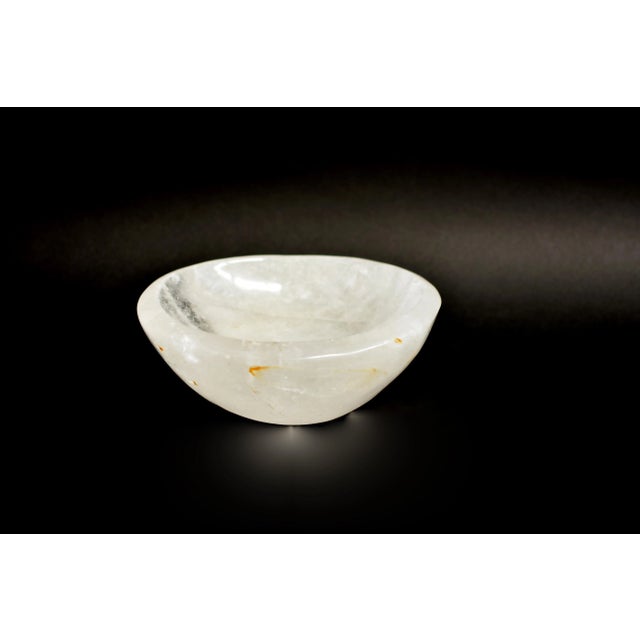 Mid 20th Century Rock Crystal Bowl 7 Lb For Sale - Image 5 of 13
