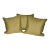 Early 21st Century Green Shimmer Feather Pillows by Newport - Set of 3 For Sale