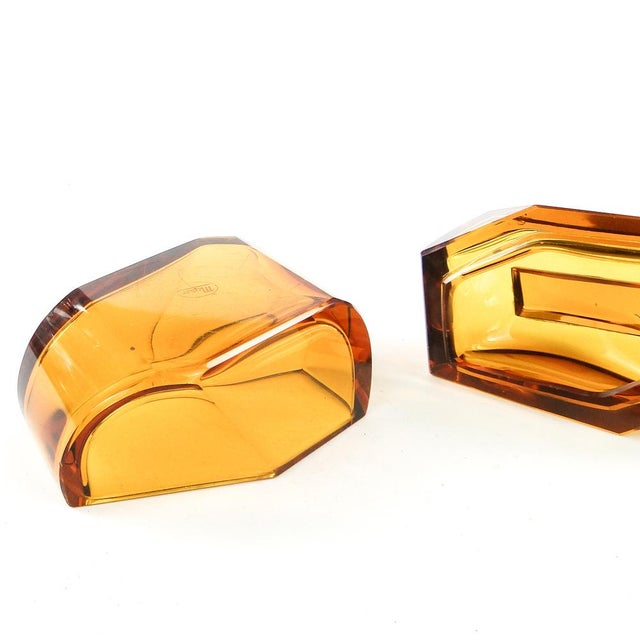 Art Deco Czechoslovakian Candyer from Moser, 1930s For Sale - Image 6 of 16