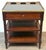 French Louis Philippe Mahogany Rafraîchissoir Wine Table with Slate Top and Brass Gallery French Louis Philippe Mahogany...