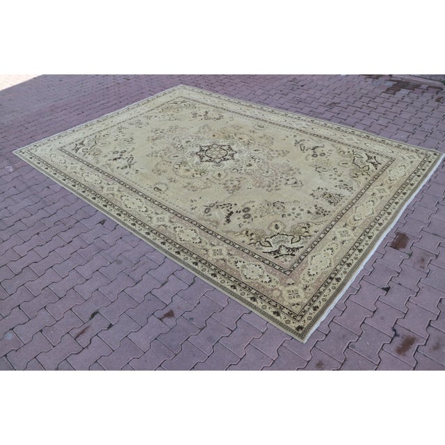 Beige Luxury Rug, 10x12 ft, Extra Large Rug, Anatolian Rug, Antique Rug, Home Decor Rug, Rug for Living Room, Vintage Rug,...