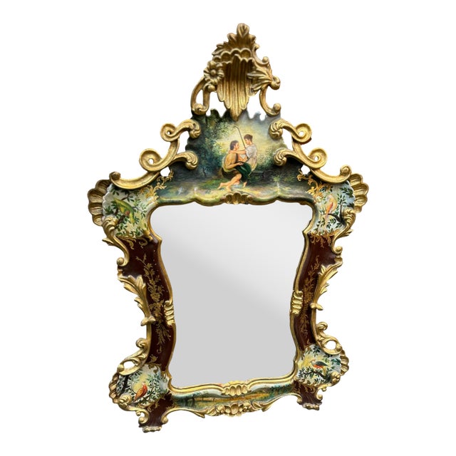 Late 19th Century Italian Rococo Revival Style Mirror For Sale