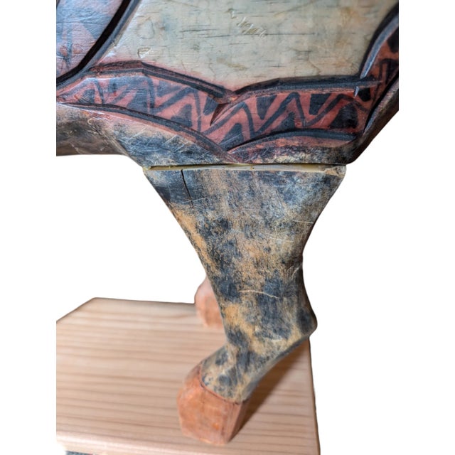 1920's North African Carved Wood Horse For Sale In Reno/Lake Tahoe - Image 6 of 12