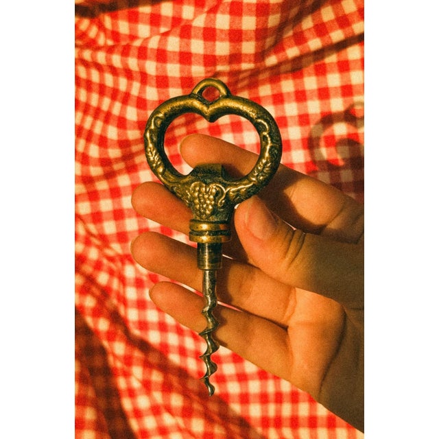 Vintage French Ornate Corkscrew in Brass, 1950s For Sale - Image 9 of 9