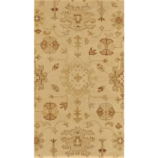 Hand-Knotted Indian Rug of Oushak Design- 8'1"x 9'11" For Sale - Image 10 of 10