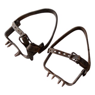 Antique Iron Ice Shoe Cleats For Sale