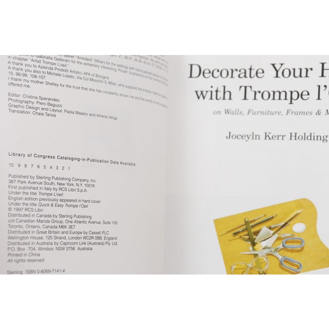 Decorate Your Home with Trompe l'Oeil on Walls, Furniture, Frames & More by Jocelyn Kerr Holding. Softcover book,...