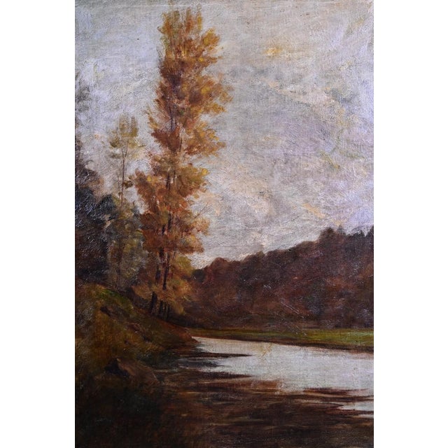 Gold Louis XVI Style Giltwood Trumeau Mirror, Early 20th Century For Sale - Image 8 of 18