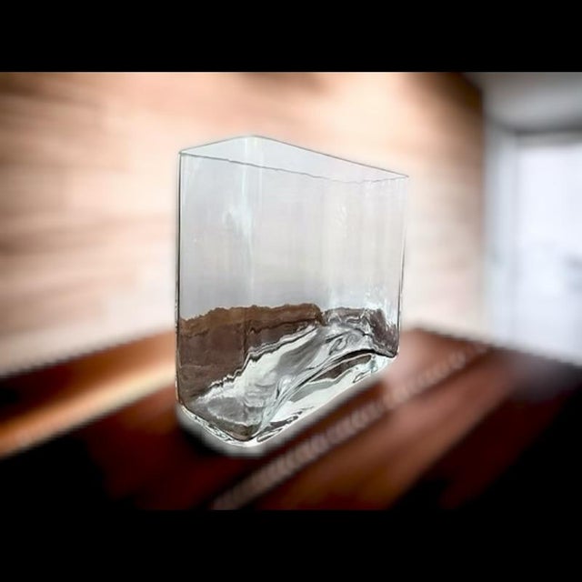 Danish Glass Vase, 1970s For Sale - Image 4 of 7
