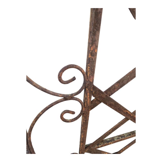 Metal Wrought Iron Loggia Panels (2) For Sale - Image 7 of 12