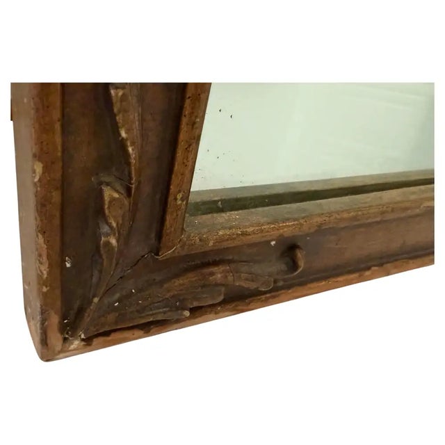 Neoclassical Tall Regency Gilt Wood Wall Pier Mirror With Draped Tassel Detail For Sale - Image 9 of 11