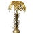 Metal Art Deco Gold Palm Leaf Table Lamp, 1960s For Sale - Image 7 of 7