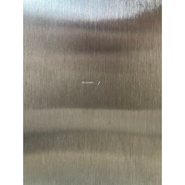 Bouillet Bourdelle 1960s Jean-Luc Bertrand for Bouillet Bourdelle Chargers Metanode and Stainless For Sale - Image 4 of 11